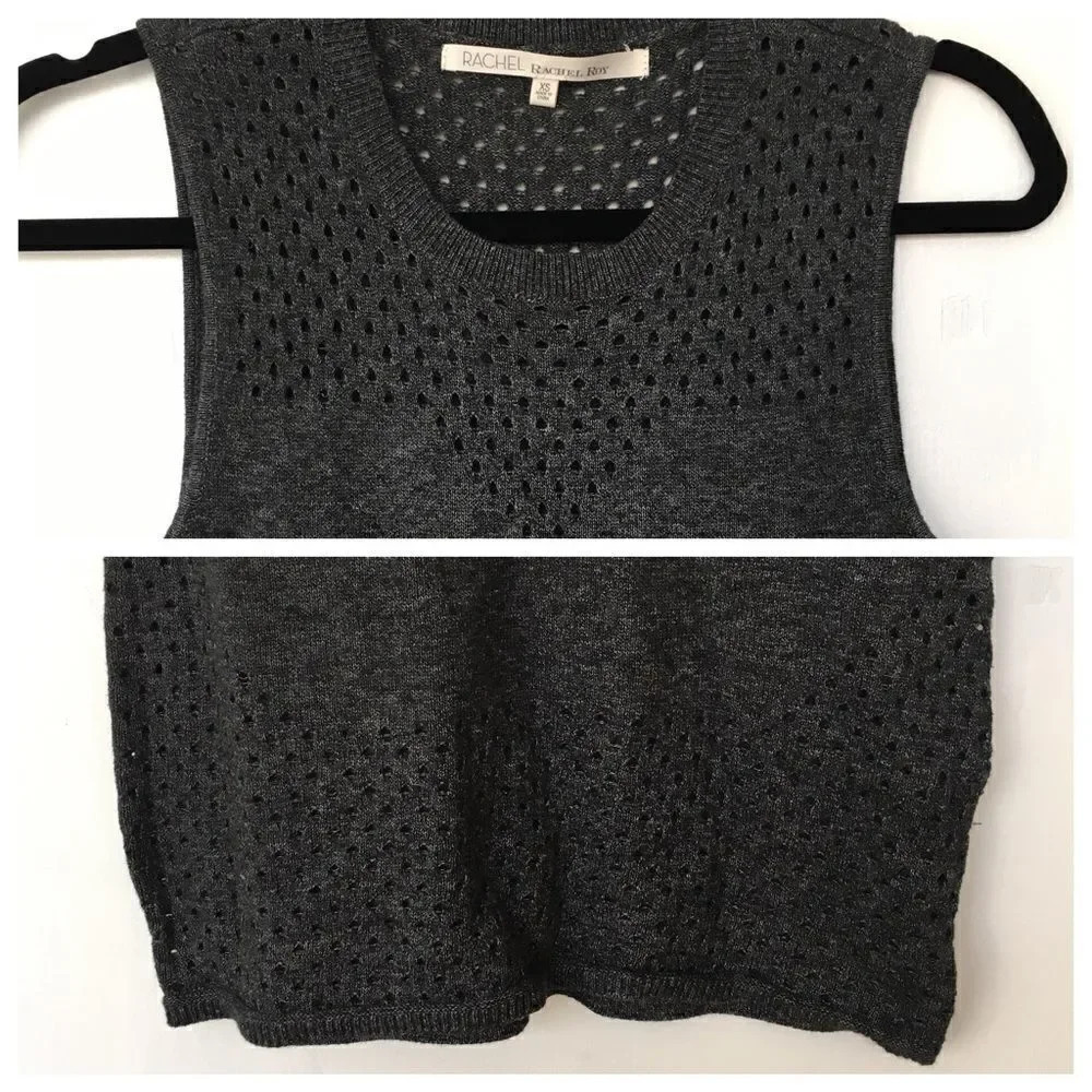 NWT Rachel Roy Perforated Knit Dress - Picture 4 of 5